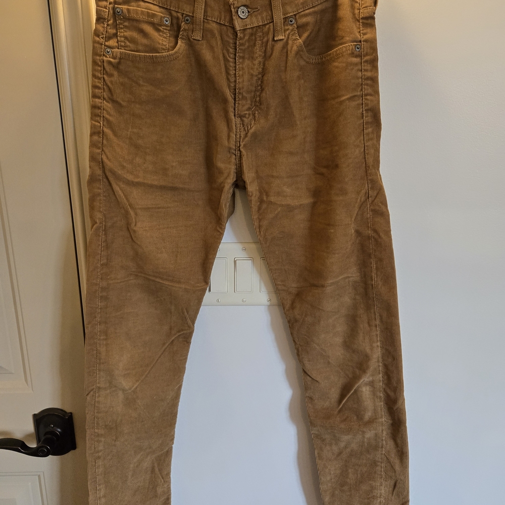 Men's Levis Tan/Camel Corduroy Pants 30x30